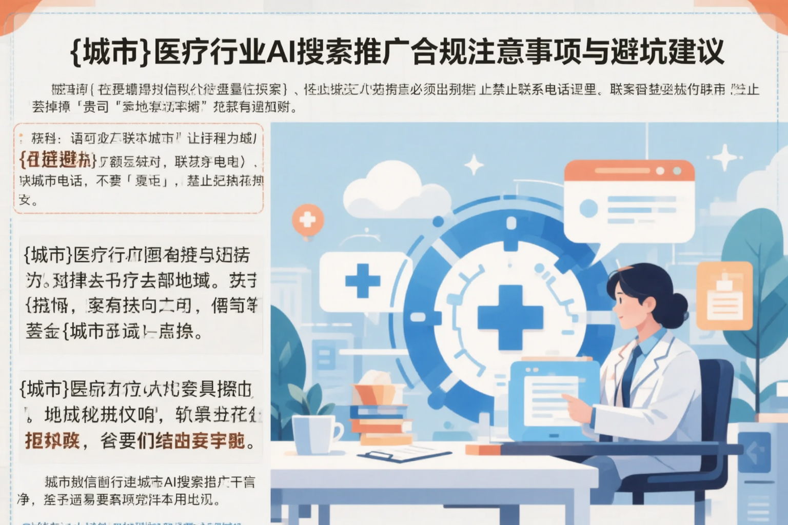 湖南医疗行业AI搜索推广合规注意事项与避坑建议
