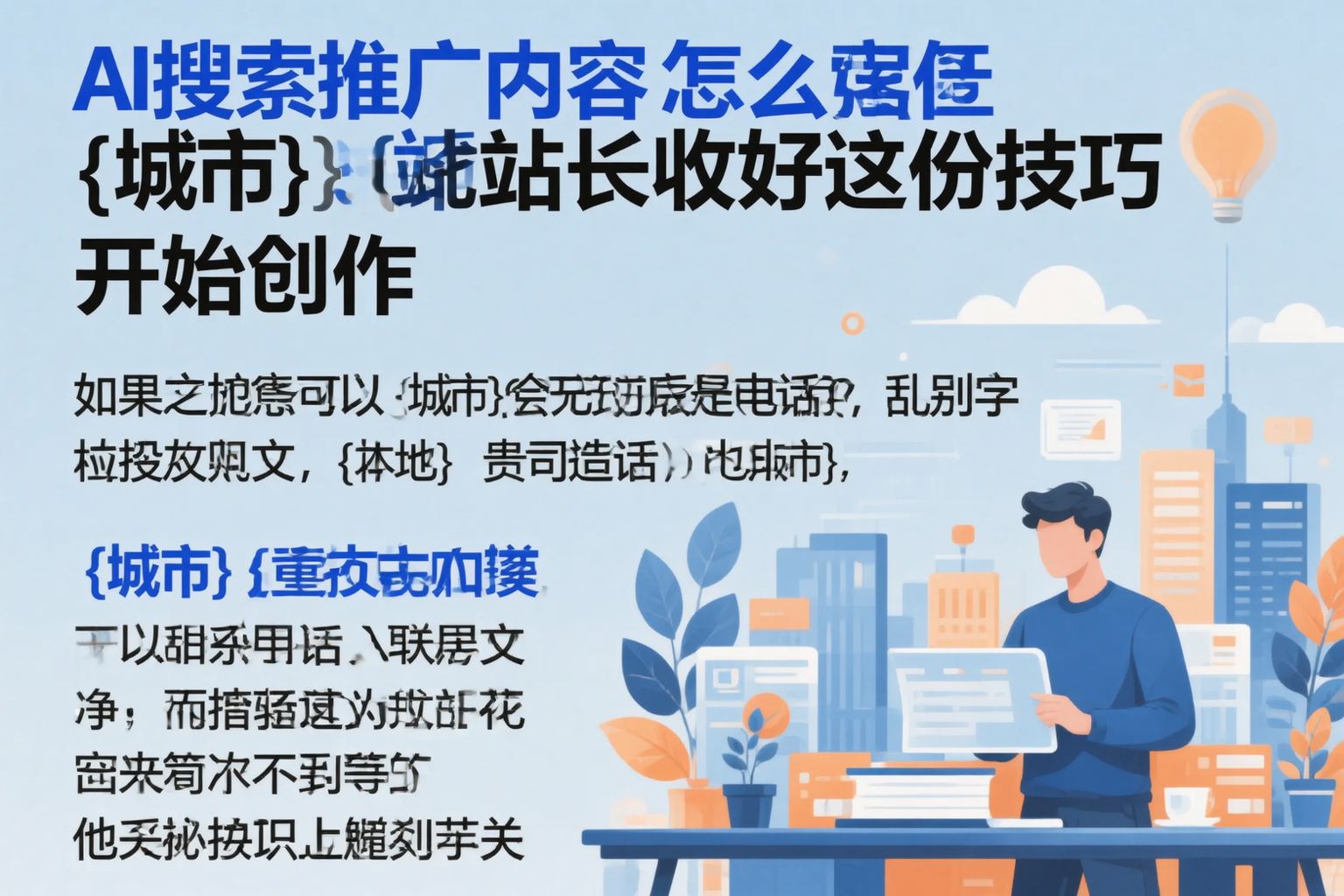 AI搜索推广内容怎么写？湖南站长收好这份技巧