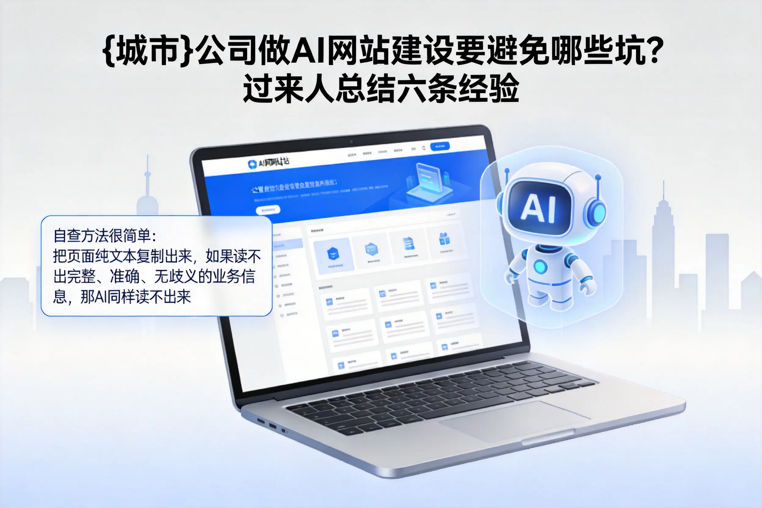 湖南公司做AI网站建设要避免哪些坑？过来人总结六条经验