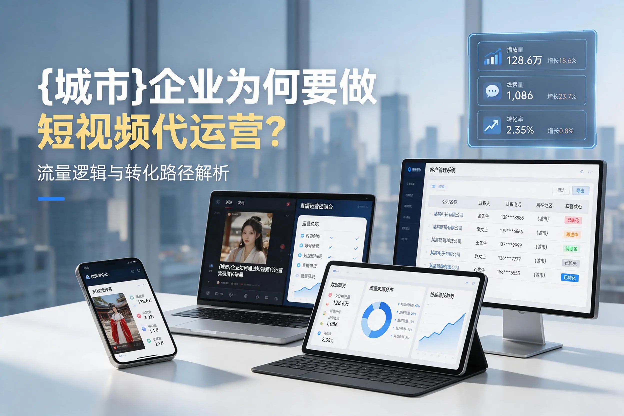 湖南企业为何要做短视频代运营？流量逻辑与转化路径解析