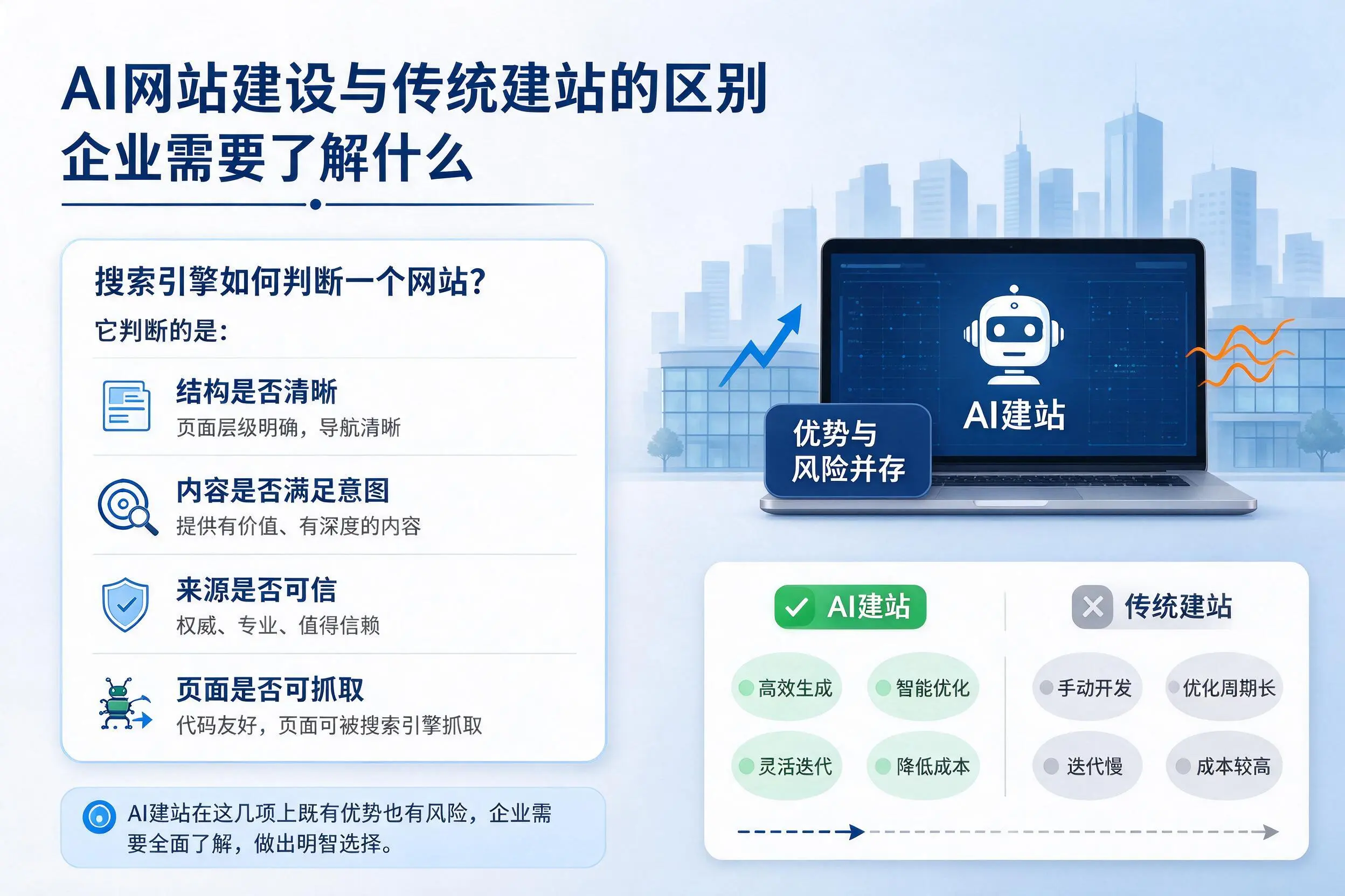 AI网站建设与传统建站的区别，湖南企业需要了解什么