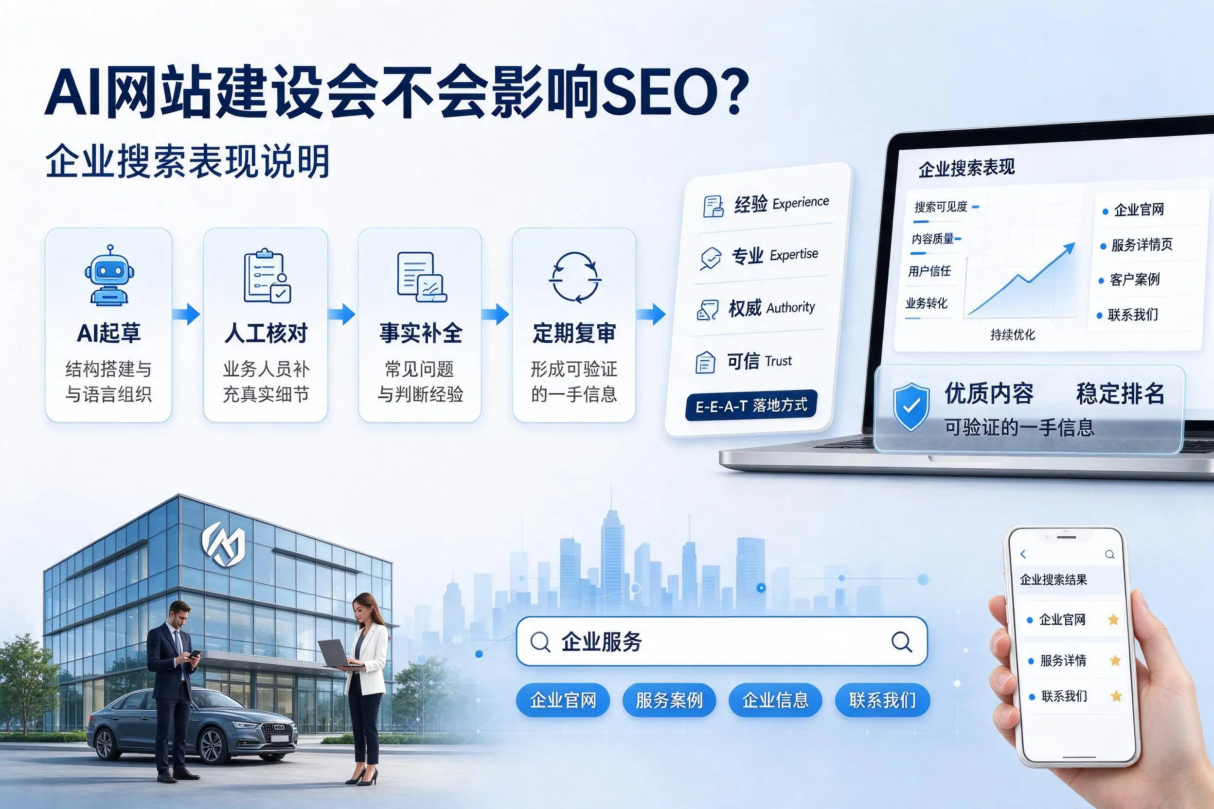 AI网站建设会不会影响SEO？湖南企业搜索表现说明
