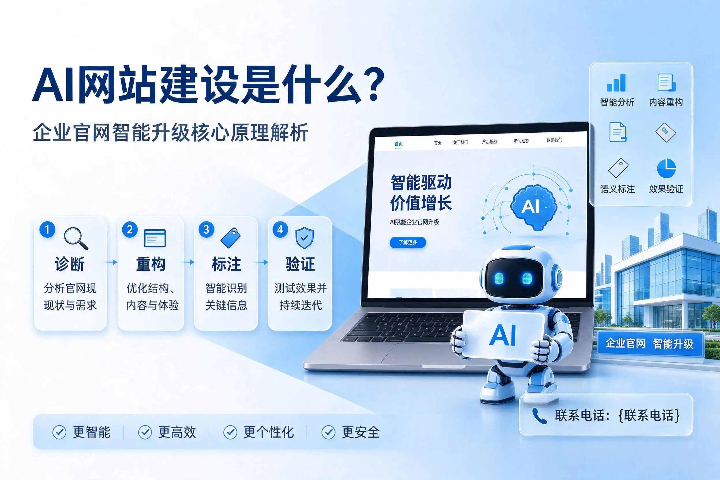 AI网站建设是什么?湖南企业官网智能升级核心原理解析