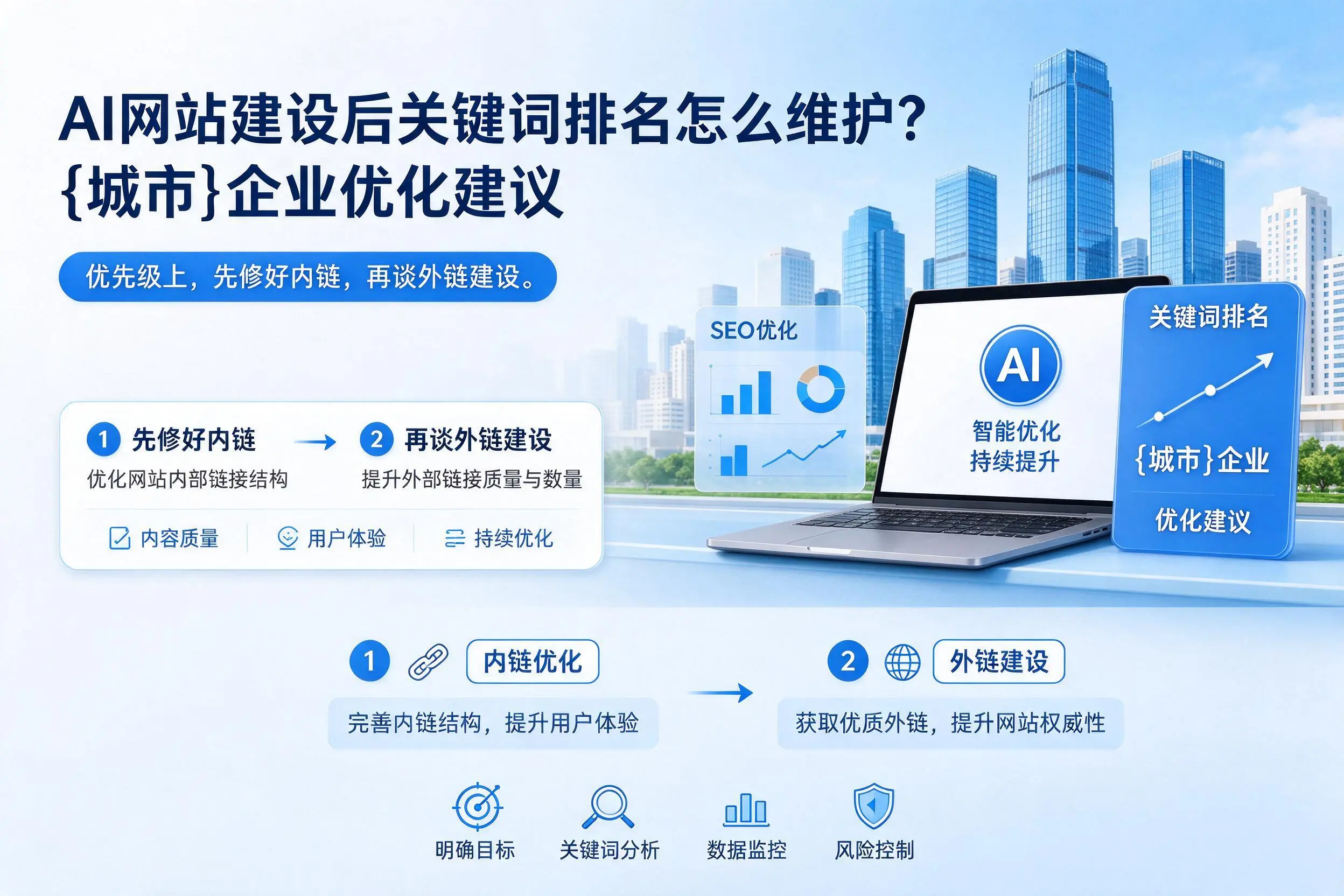 AI网站建设后关键词排名怎么维护？湖南企业优化建议