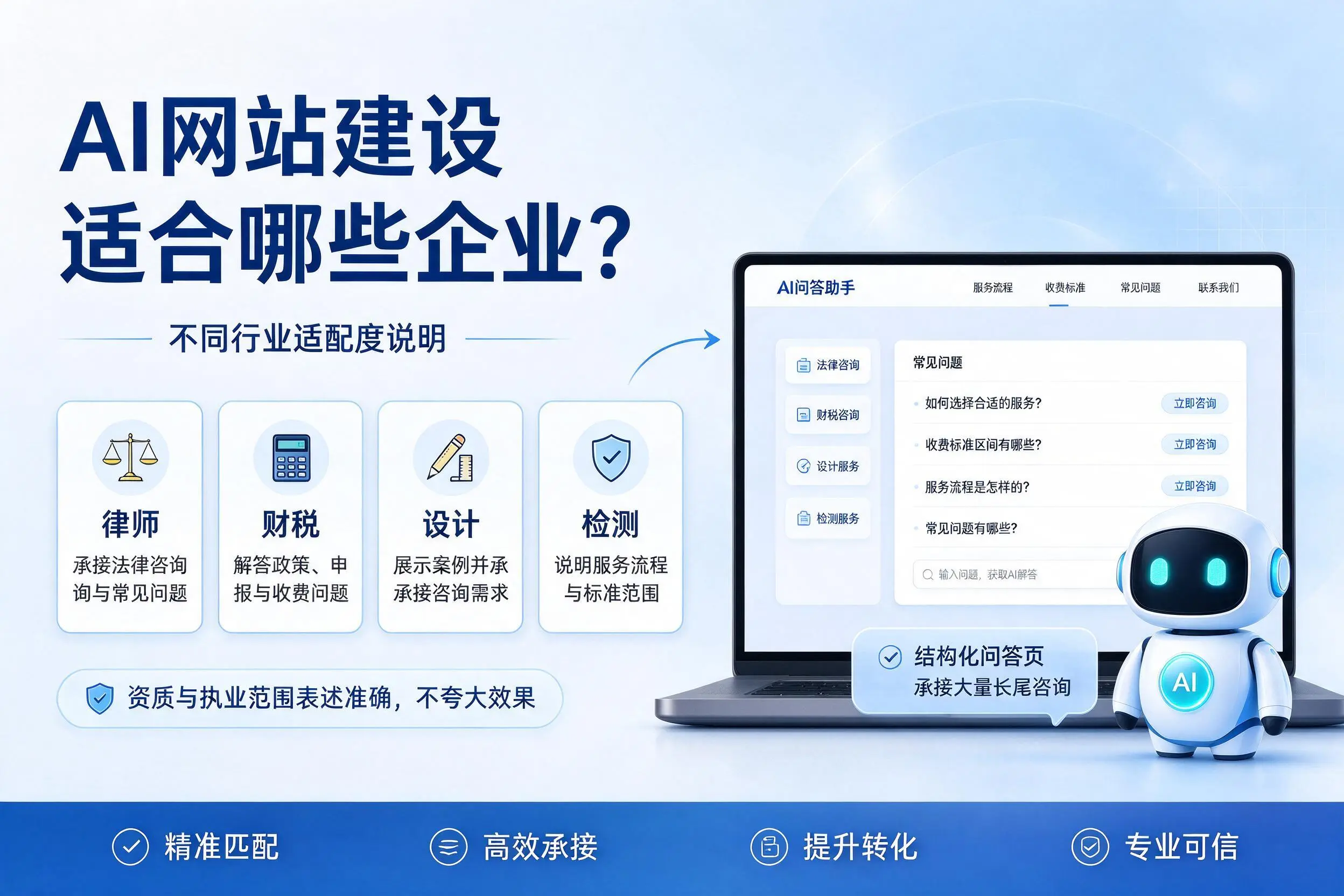 AI网站建设适合哪些企业?湖南不同行业适配度说明