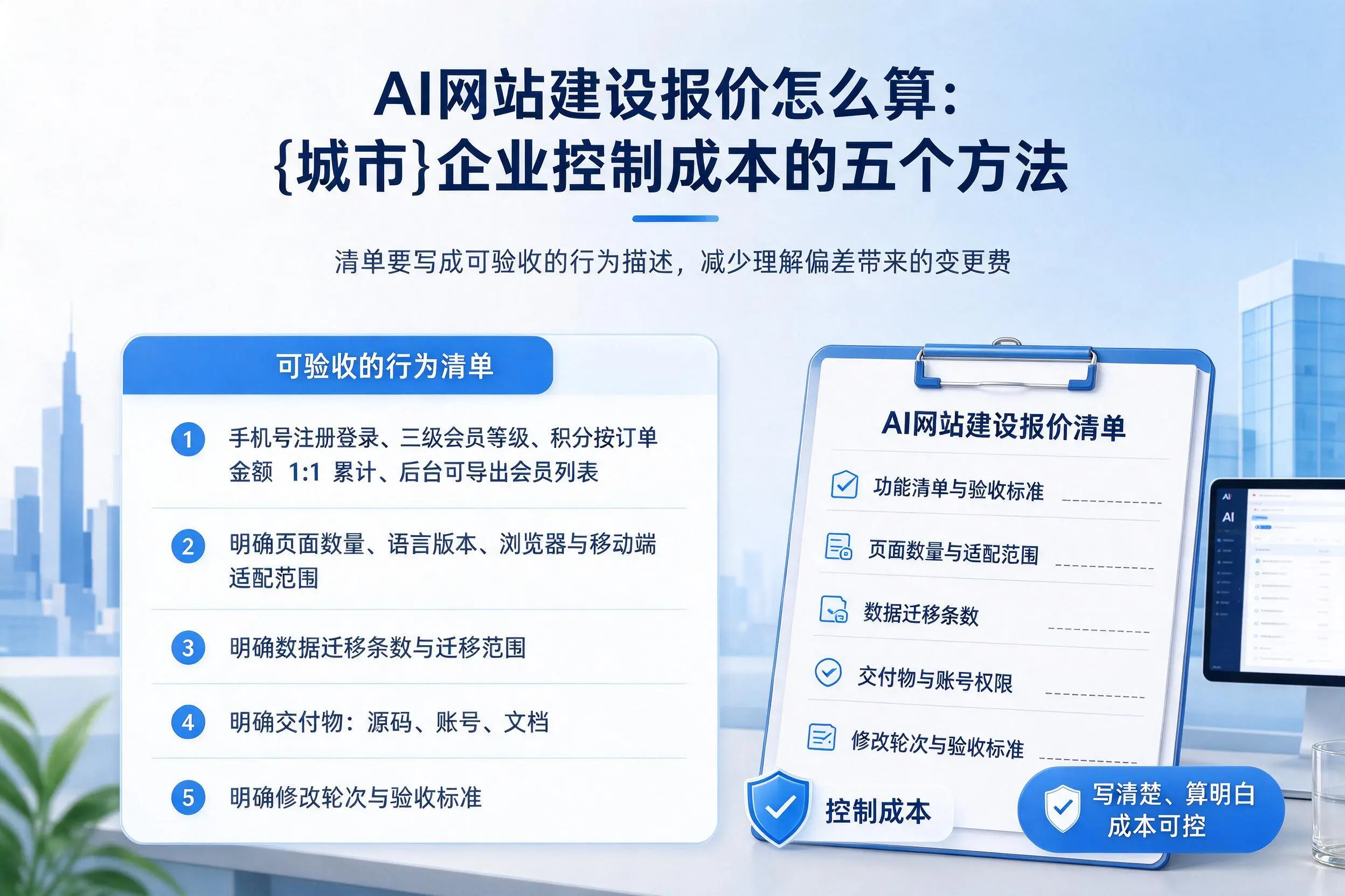 AI网站建设报价怎么算:湖南企业控制成本的五个方法